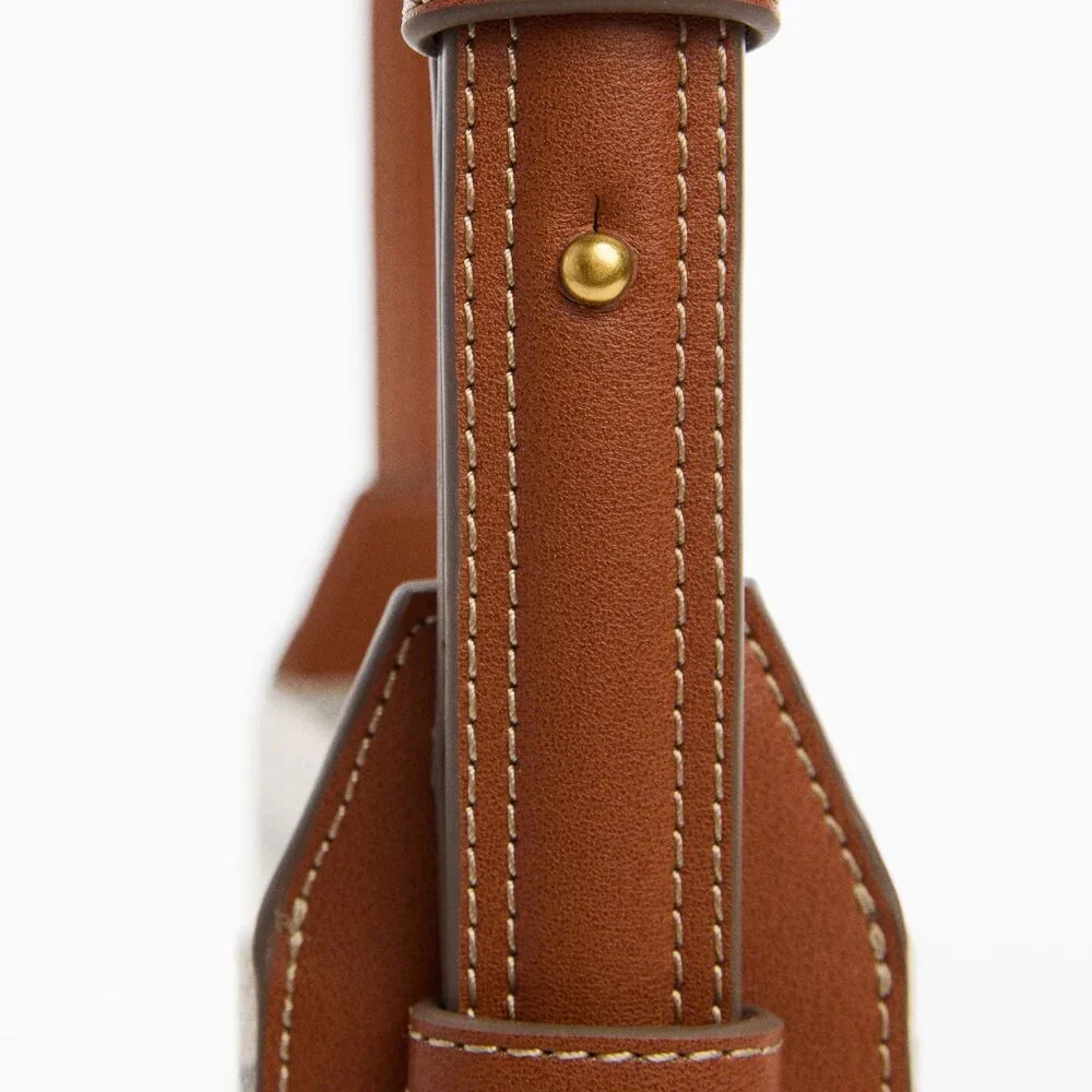 Mango Stripe Printed Shopper Bag/NWT - Picture 3 of 14